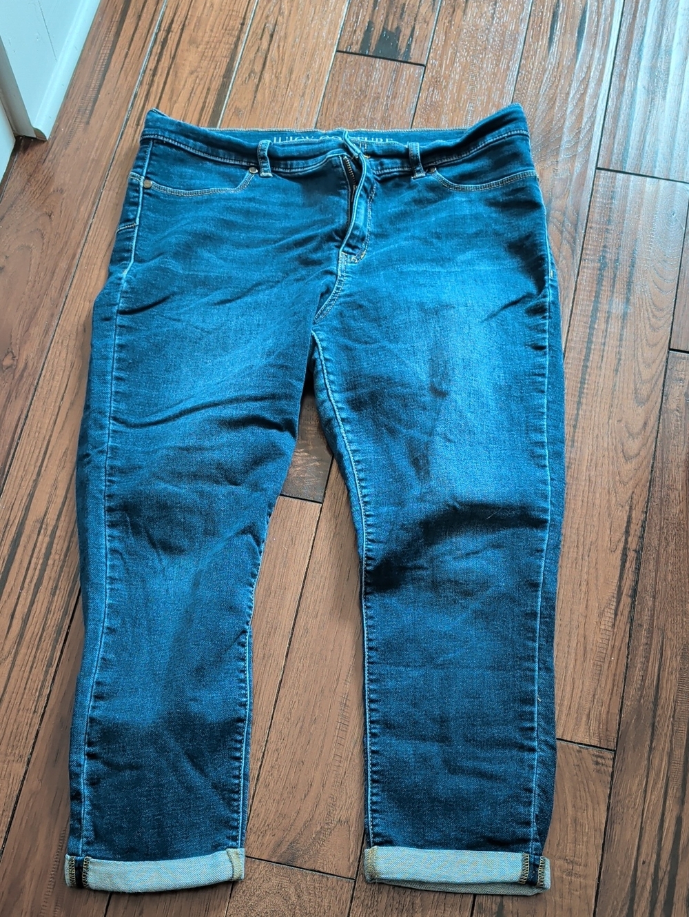 Juicy Couture Dark Blue Denim Jean Capris